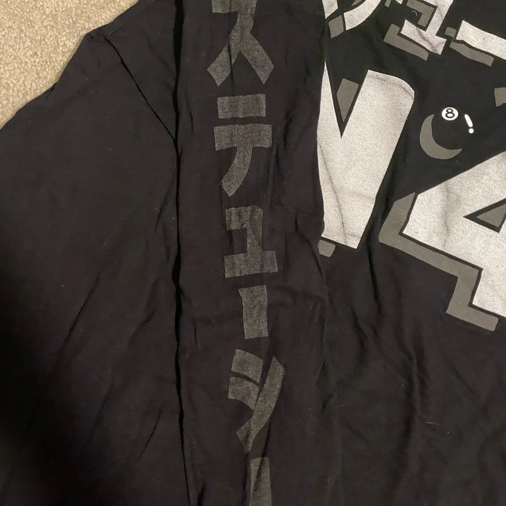 Stussy Black and Silver Long Sleeve Tee - Picture 3 of 4